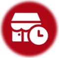 Icon Laden mit Uhr